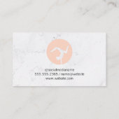 Frauen sammeln Yoga Mat Visitenkarte (Rückseite)