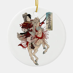 Frauen-Samurais - Verzierung Keramik Ornament