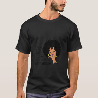 Frauen Sassy Afroamerikanerin Lockiges Afro Bla T-Shirt