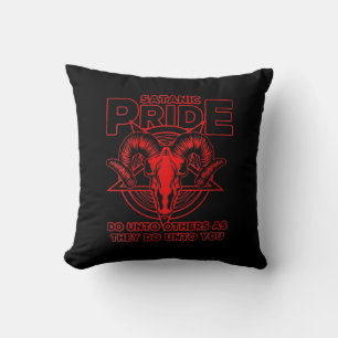 Frauen Satanic Pride Satanismus Pagan Ziege Satan Kissen