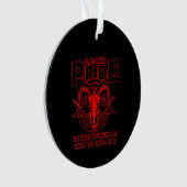 Frauen Satanic Pride Satanismus Pagan Ziege Satan Ornament (Vorderseite)