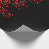 Frauen Satanismus Heidenziege Satan Geschenkpapier (Ecke)