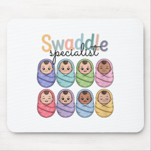 Frauen satteln Spezialisten für Niedliche Arbeit u Mousepad