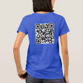 Frauen scannen mir QR-Code doppelseitig Tiefe Roya T-Shirt (Rückseite)