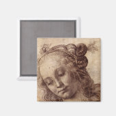 Frauen schauen nach unten magnet (Vorderseite/Rückseite)