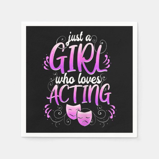 Frauen Schauspielerin Girl Schauspiel Broadway Mus Serviette (Vorderseite)