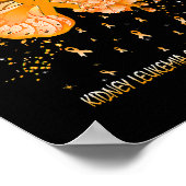 Frauen Schmetterling Leukämie Krebs Bewusstsein Poster (Ecke)