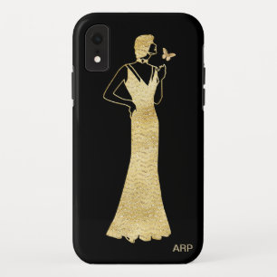 *~* Frauen-Schmetterlings-Kunst-Deko Nouveau Case-Mate iPhone Hülle