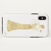 *~* Frauen-Schmetterlings-Kunst-Deko Nouveau Case-Mate iPhone Hülle (Rückseite (Horizontal))