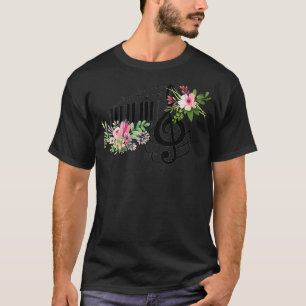 Frauen schneiden Musiklehrer mit Klaviertasten Not T-Shirt