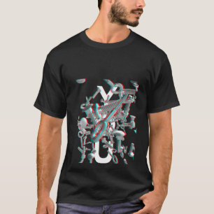 Frauen schrauben dich Stereo Red Cyan Funny Handym T-Shirt