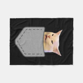 Frauen schreien am Tischabend Funny Cat Meme Fleecedecke (Vorderseite (Horizontal))