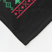 Frauen schreien bei einer Katze, die zu Weihnachte Fleecedecke (Ecke)