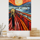 Frauen schreien poster (Küche)