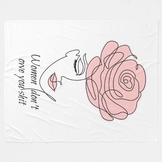 Frauen schulden dir das Fleece Blanket nicht (Vorderseite (Horizontal))