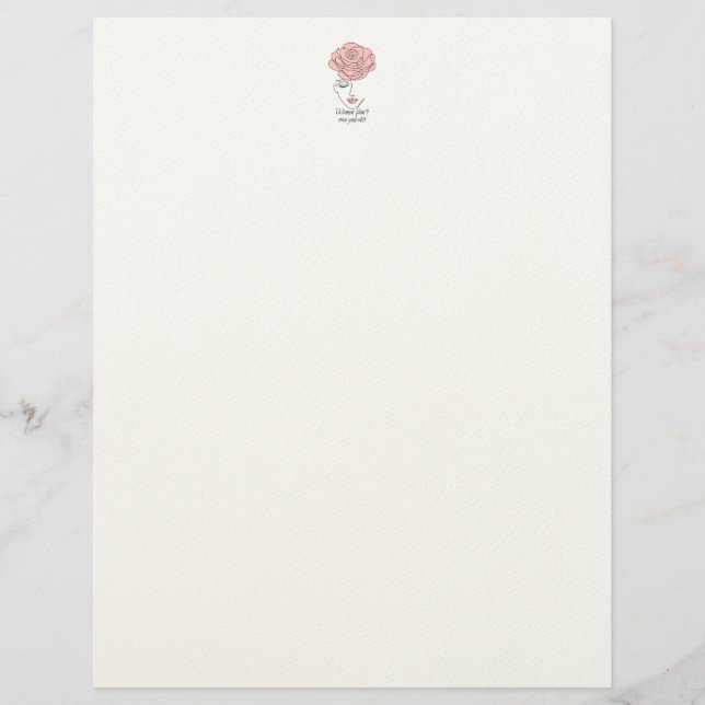 Frauen schulden dir keine Briefe Briefbogen (Vorderseite)