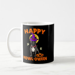 Frauen Schwarz Französische Bulldogge Hexe Kostüm Kaffeetasse
