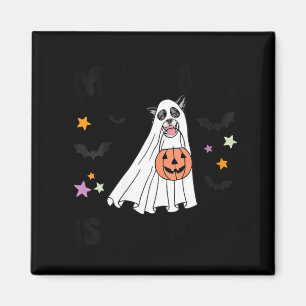 Frauen Schwarz-Weiß Border Collie Boo Hund Magnet