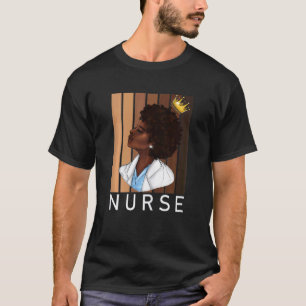 Frauen Schwarze Geschichte Krankenschwester Afroam T-Shirt