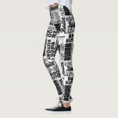 Frauen Schwarze Geschichte Leggings (Links)