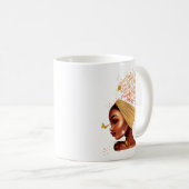 Frauen Schwarze Girl Magic Afro American Melanin N Kaffeetasse (VorderseiteRechts)