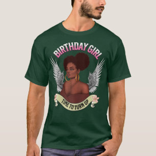 Frauen Schwarze Girl Magic Melanin Frauen Geburtst T-Shirt
