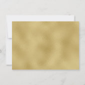 Frauen Schwarzes Gold High Heels Princess Birthday Einladung (Rückseite)