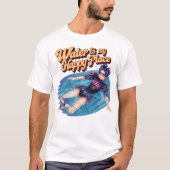 Frauen schweben am glücklichen Ort T-Shirt (Vorderseite)