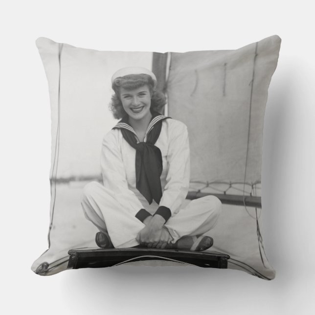 Frauen-Seemann Kissen (Vorderseite)