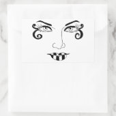 Frauen sehen sich mit Spaß konfrontiert Makeuty Ar Rechteckiger Aufkleber (Tasche)