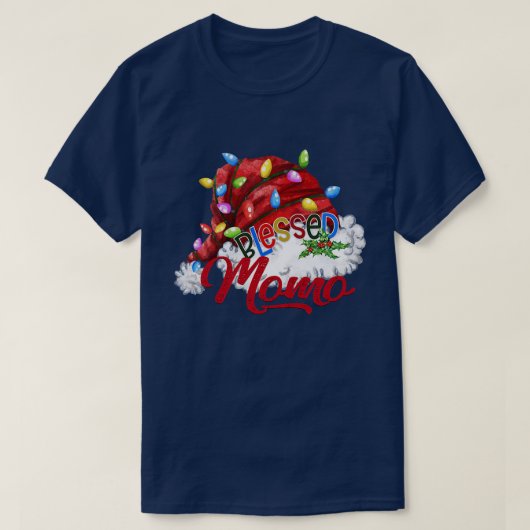 Frauen Selige Momo Weihnachtsmannmütze Xmas Light T-Shirt (Design vorne)