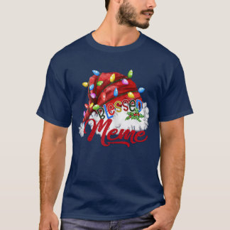 Frauen Selige Weihnachtsmannmütze Weihnachten 8 T-Shirt