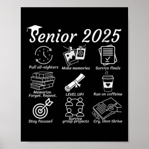 Frauen Senior Year Student - Funny Cl von 2025 Gra Poster