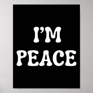 Frauen Shirt ich komme in Peace Im Funny Matchi Poster