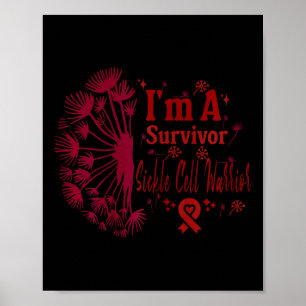 Frauen Sichelzellenblutkrankheit Warrior Survivor Poster