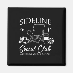 Frauen Sideline Social Club Fußball-Mama Spiel-Tag Magnet