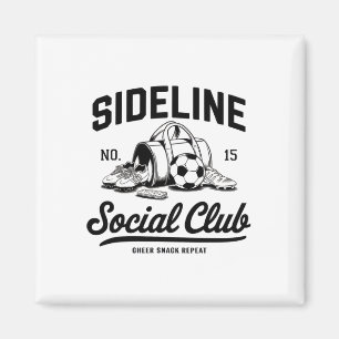 Frauen Sideline Social Club Fußball-Mama-Spieltag Magnet