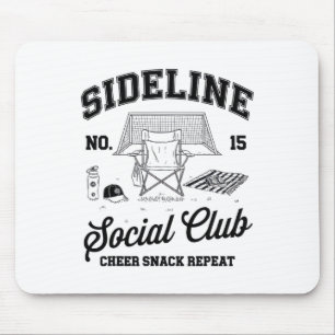 Frauen Sideline Social Club Fußball-Mama Spieltag Mousepad