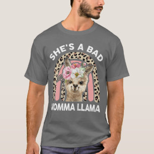 Frauen Sie ist eine schlechte Momma Lama Muttertag T-Shirt