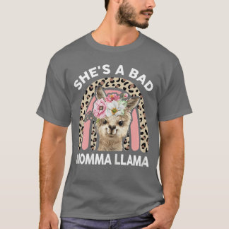 Frauen Sie ist eine schlechte Momma Lama Muttertag T-Shirt