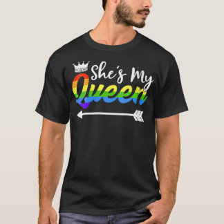 Frauen Sie ist meine Königin Gay Girlfriend Outfit T-Shirt