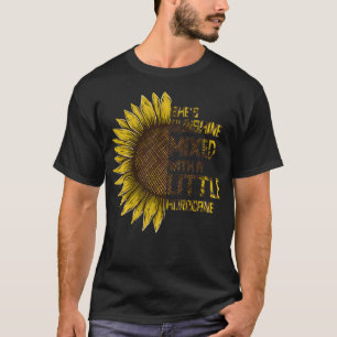 Frauen Sie ist Sonnenschein Mied Hurrikan Sonnenbl T-Shirt
