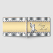 Frauen Silver Gold High Heel Shoel Gästebuch (Voll)
