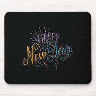 Frauen Silvesterfeier Konfetti Feuerwerk Mousepad