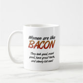 Frauen sind Bacon Funny Mug Kaffeetasse (Links)