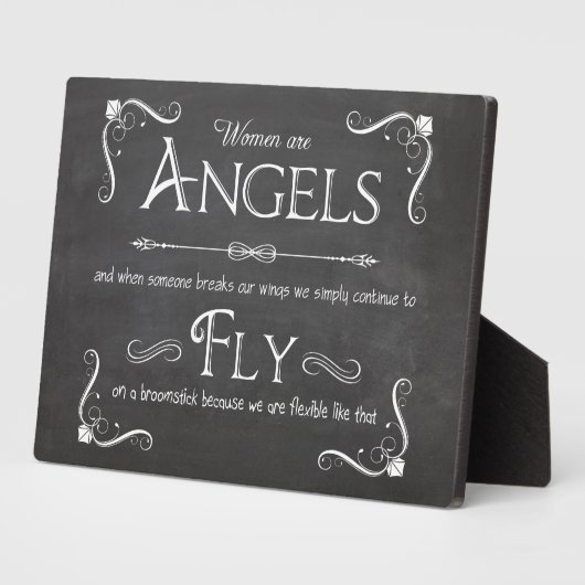 Frauen sind Engel-A-Whimsikalkappe simuliert Fotoplatte (Seite)