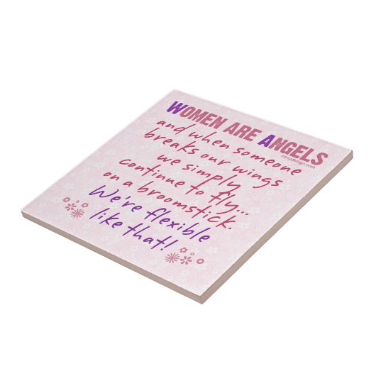 Frauen sind Engel Fliese (Seite)