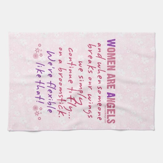 Frauen sind Engel Handtuch (Horizontal)