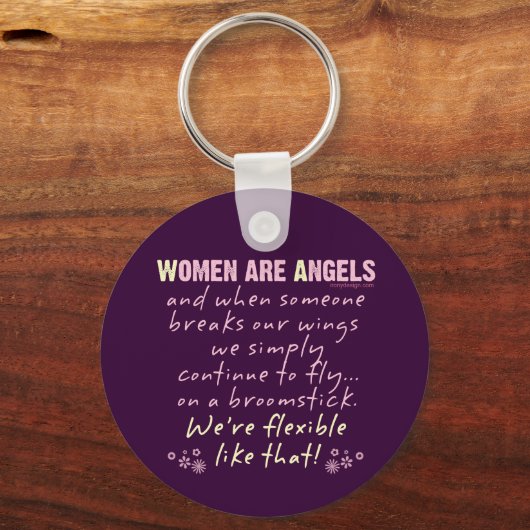 Frauen sind Engel Schlüsselanhänger (Rückseite)
