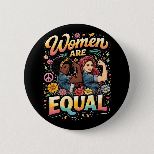 Frauen sind gleichberechtigt button (Vorderseite)